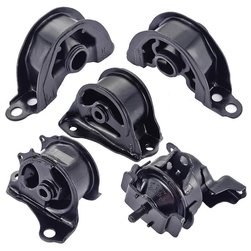 PATEWIN Engine Motor Mount Compatible with Fits 1996-2000 Honda Civic 1.6L 5pcs A6520 A6502 A6556 A6506 50841-SR3-983 50842-SR3-030 50824-S04-013 50810-SR3-981 - Image 1